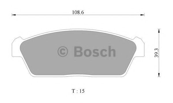 BOSCH 0 986 AB2 431 Brake Pad Set, disc brake
